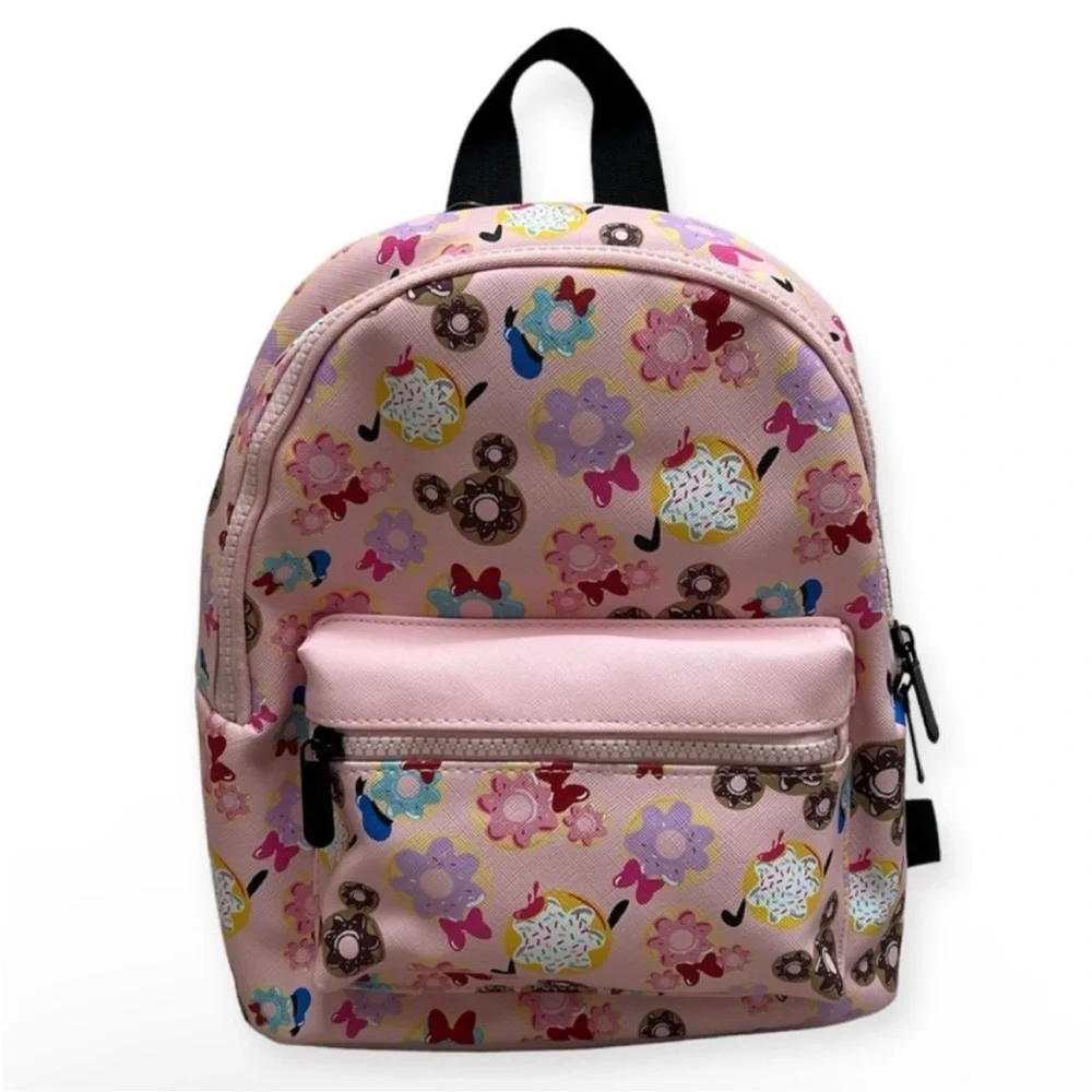 NWT Mickey Minnie Mouse Donut Mini Backpack Purse